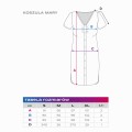 Ciążowa koszula do porodu do karmienia, rozpinana granatowa MARY polski producent na napy