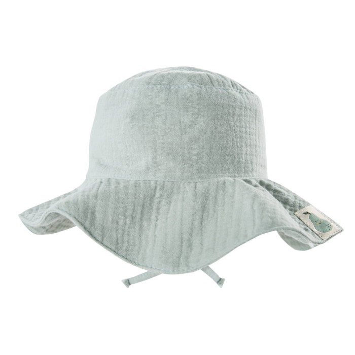 Baby hat muslin light green