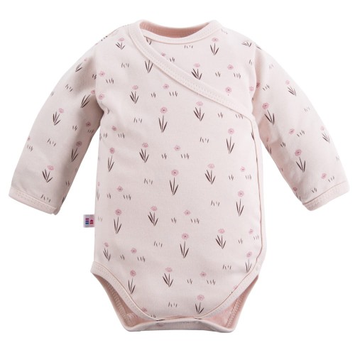 Bodysuits cardigan with flowers beige