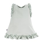 Dress with frills mint
