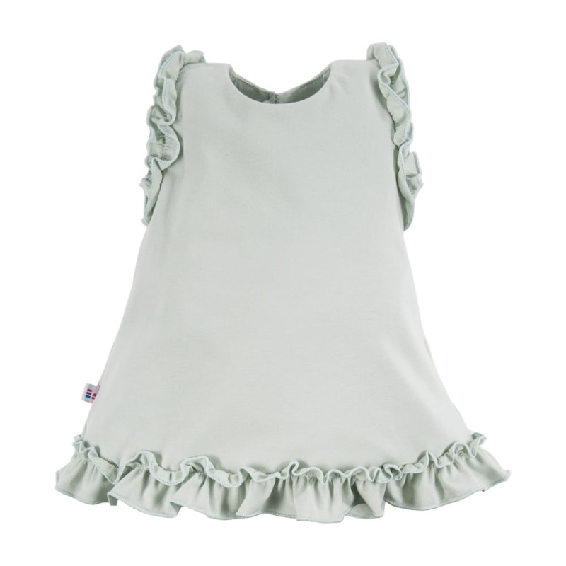 Dress with frills mint