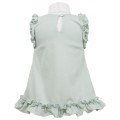 Dress with frills mint