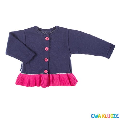 Sweter COSMOS granatowy/różowy