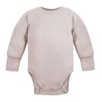 Baby body from merino wool beige