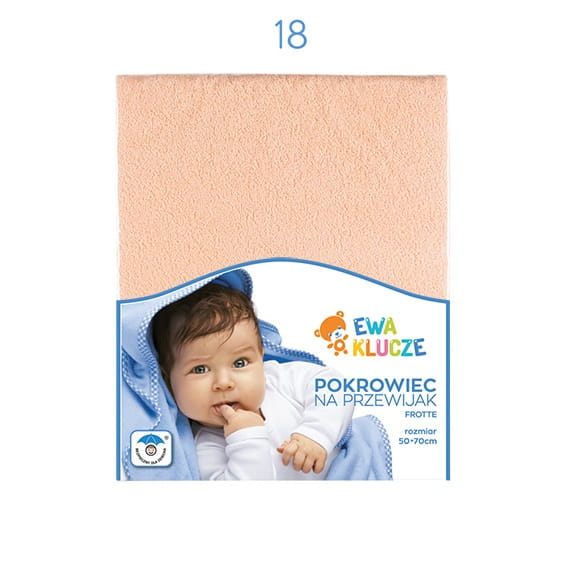 Changing mat cover 50x70 cm orange