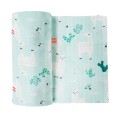 Pielucha tetrowa miętowa w lamy 70x80