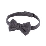Baby bow-tie dark gray melange