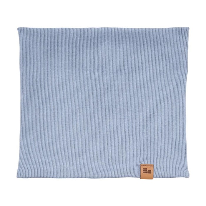 Blue ribbed kids neck warmer