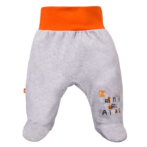 HALF-ROMPERS FOREST VELOUR GRAY 074