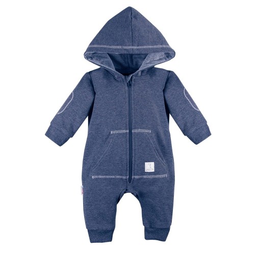 Hooded playsuit UNIQUE navy blue 080
