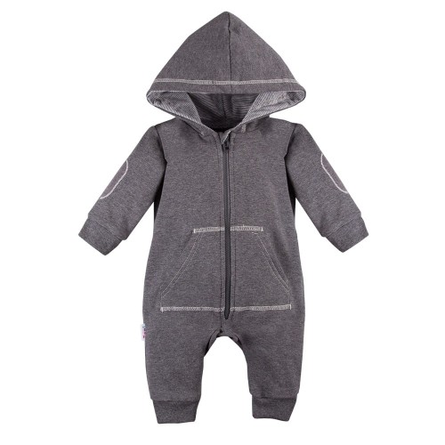 Hooded playsuit UNIQUE dark gray 080